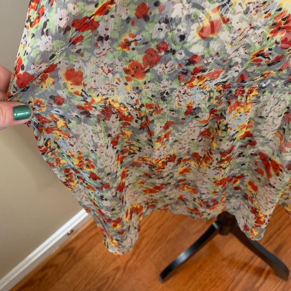 JW Woman’s floral, cinched waist, tunic, size 2X - Picture 3 of 11